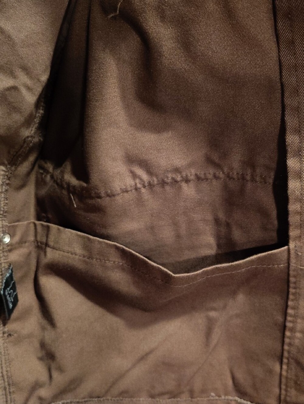 Grizzley Men's Size L Brown Lightweight Pockets Work Shirt Jacket WM - Picture 13 of 15